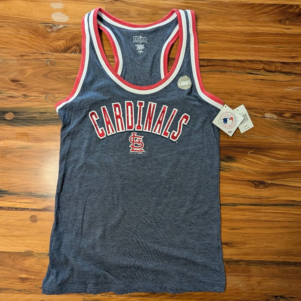 NWT St Louis Cardinals Campus Lifestyle Gray Women's Tank Top Medium